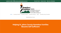 Desktop Screenshot of homelesscoalitionstjohns.com