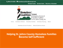 Tablet Screenshot of homelesscoalitionstjohns.com
